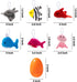 24 Set, JOYIN Pcs Prefilled Easter Eggs with Sea Animal Plush Toy Mini Ocean Toys Creatures Stuffed Keychain for Kids