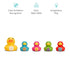 Count 9+ Counting, 5 Set Munchkin & Quack Duckies Bath Toys for Toddlers and Babies, Watertight Mama Duck