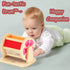 Tummy 1-3 Dailyfunn Montessori Toys Wooden Spinning Drum Time Floor Mirror Toy for Babies Toddlers Years Old
