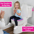 Barbie Soft Potty Training Seat for Toilet with Storage Hook, Cushioned Non-Slip Potty Ring with Splash Guard, Built