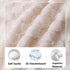 Checkered Baby Blanket Neutral, Ultra Soft Fuzzy 30 x 40 Inches Cozy Reversible Bed Blanket for Toddlers Infant