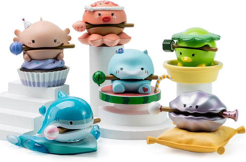 BEEMAI Lucky Wooden Fish Series - 1PC Blind Box Random Design Collectible Cute Figures Birthday Gifts