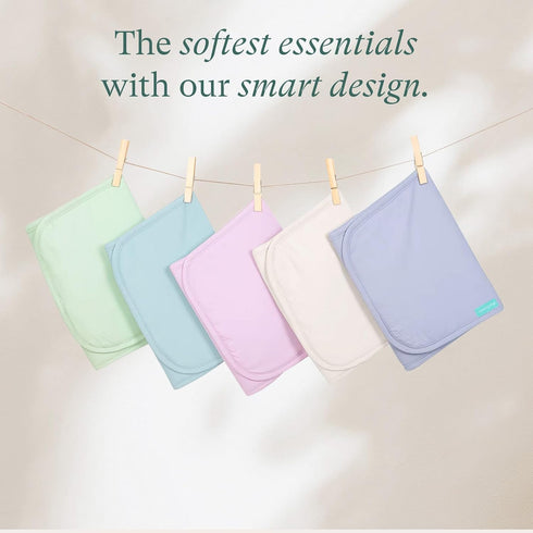 21 10, 3-Pack PurComfy Supersoft Burp Cloths, Premium Bamboo Viscose Baby Burp Cloths, Absorbent & Skin-Friendly, Large