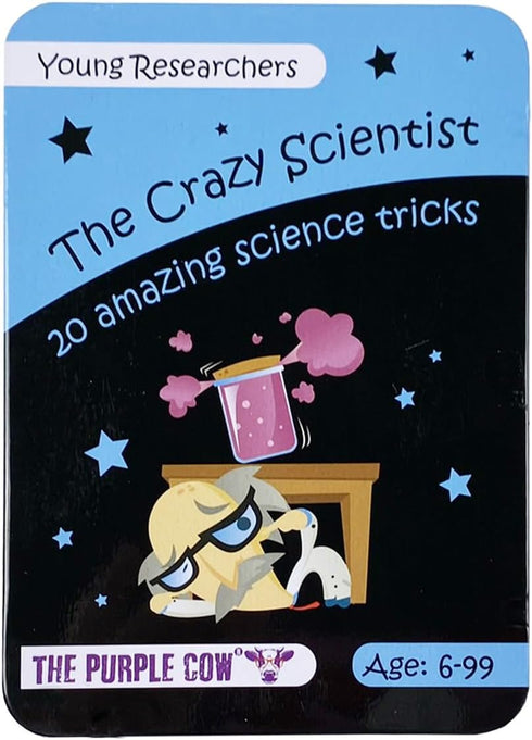 The Crazy Scientist Science Tricks Card Set - 20 Amazing Science Tricks for Learning & Education