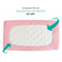 2 Pack, 52" 28" Biloban Crib Mattress Protector Waterproof, Quilted, Absorbent, Noiseless, x Pink