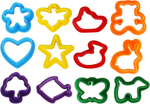 Dough Tools Set for Kids Ages 2-4 - 25pc Creative Play Accessories with Molds and Cutters