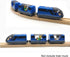 Battery Operated Train for Wooden Track Set Toys, Magnetic Couplings City Vehicle for Toddlers 3-5 Years (Without