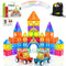 Magnetic Tiles 100 pcs with 2 Cars, STEM Building Blocks for Kids,