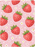 CZXW 52" 28" Cute Strawberry and Daisy Crib Sheets Fitted x Natural Cotton Soft & Breathable for Baby Crib Mattress