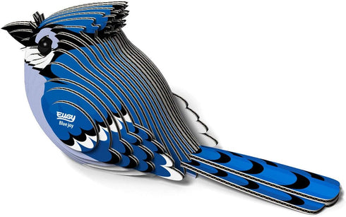 Eugy Blue Jay 3D Puzzle - 26 Piece Eco-Friendly Educational Toy for Kids Ages 6+