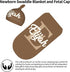 Set Personalized Baby Swaddle and Hat for Girls and Boys - Custom Baby Blankets with Initials
