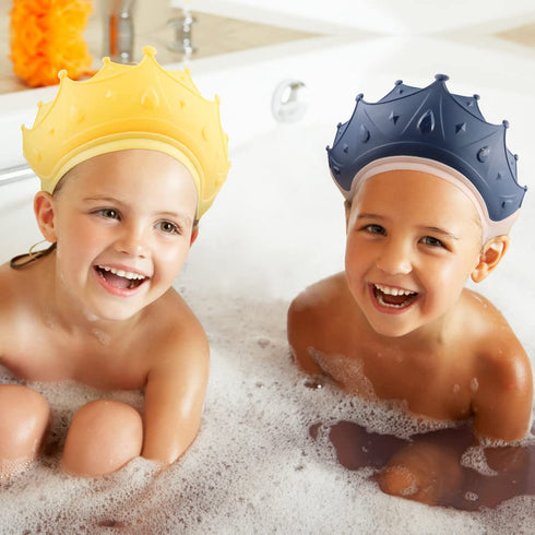 2 Pieces Soft Baby Shower Cap, Adjustable for Washing Hair Shield, Safe Visor Cap for Toddler Kids