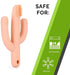 Cactus Teether, Baby Teething Toys for 0-6 Months, Natural Organic BPA Free (Peachy)