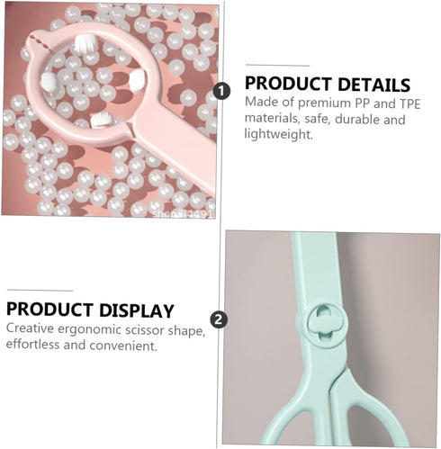 CVUTOVO 2pcs Tong Heat Resistant Slip Bottle Clamp for Feeding for Removing Bottles From Sterilizers Tpe Materials