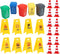 NUOBESTY Mini Traffic Signs Set Mini Traffic Cones Construction Toys Plastic Street
