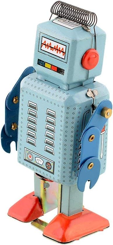 Wind Up Vintage Robot Retro Classic Clockwork Spring for Collection, Xmas, Gift, Party, Birthday, Festival, Surprise