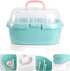 Countertop BESPORTBLE Bottle Drying Box and Storage Container for Feeding, Plastic Milk Bottle Drainer with Pacifier