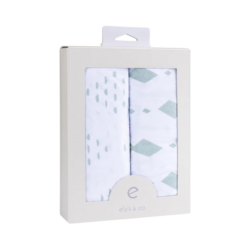 Changing Pad Cover - Cradle Sheets Fits Baby Mattress Sheet 36" X 18 - Unisex Grey Sage Diamond (2 Pack)