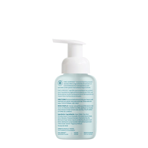 2-in-1 10 Oz ATTITUDE Hair and Body Foaming Baby Wash, EWG Verified Shampoo Soap, Dermatologically Tested, Made