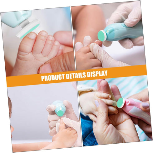 Ipetboom 6pcs Trimmer Nail Care Electric Electric Nail Grinder Replacement Heads Driller Buffer for Boy Girl Toddlers