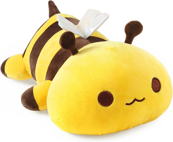 Onsoyours Cute 13" Yellow Bee Plush Toy Pillow Soft Stuffed Animal for Kids