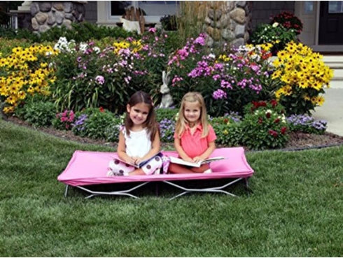 46.5 24 9.5, Regalo My Cot Portable Toddler Bed, Foldable Kids Travel Bed & Camping Cot, Lightweight Sleeping Cot