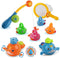 Dwi Dowellin Bath Toys Fishing Games, Swimming Whales Bath Time Bathtub Toy for Toddlers Baby Kids Infant Fish Set Age