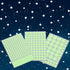 Aooyaoo 452Pcs Glow in The Dark Stars Wall Stickers, 3D Glowing Stars for Ceiling and Wall Decals, Green