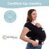 7-35 lbs Sleepy Wrap Stretchy Ergonomic Baby Carrier Sling for Newborns to Toddlers - Hands-Free Lightweight Baby Wrap