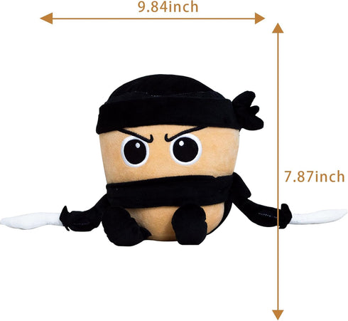 TJLMCORP Italian Brainrot Plush Toys Capuccino Assassino Cool Stuffed Animals Cute Black Samurai Plushie Weird Stuff
