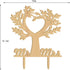 Mr and Mrs Cake Toppers Bride and Groom Rustic Wood Tree Wedding Decoration