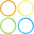 BLUE PANDA 12 Pack Pool Rings for Kids Diving - Multicolored Under Water Swim Dive Rings (6 in)