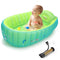 Boysea Inflatable Baby Bathtub, Toddler Bath Tub with Anti-Sliding Saddle Horn Helps Infants