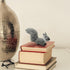 BWESOO 10cm Grey Mini Simulation Squirrel Mini Squirrel Stuffed Animals Rabbit Soft for Gift Home Decor Place Table