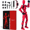 Rolling Art Action Figure Set, Model 13 Action Figure Multi-Jointed Movable,Gift Box Packaging, a