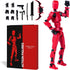 Rolling Art Action Figure Set, Model 13 Action Figure Multi-Jointed Movable,Gift Box Packaging, a