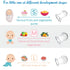 Set 3 4+ Baby Fruit Feeder BPA-Free Silicone Fresh Food Feeder with Replacement Teats, Teething Feeder for Fruits