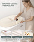 COMOMY Baby Changing Pad with Wipeable & Waterproof PU Cover, Contoured Diaper Changing Pad for Dresser with Non-Slip