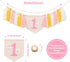 1st First Birthday High Chair Banner Decorations for Girl,Daisy First Crown Hat,Baby Girl Birthday Decorations Tassel