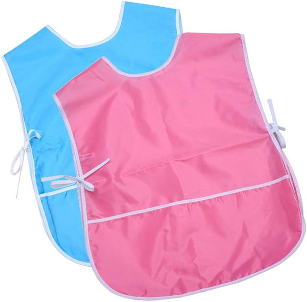 Mudder 2 Pieces Children's Art Smock, Waterproof Painting Apron for Kids, Toddler
