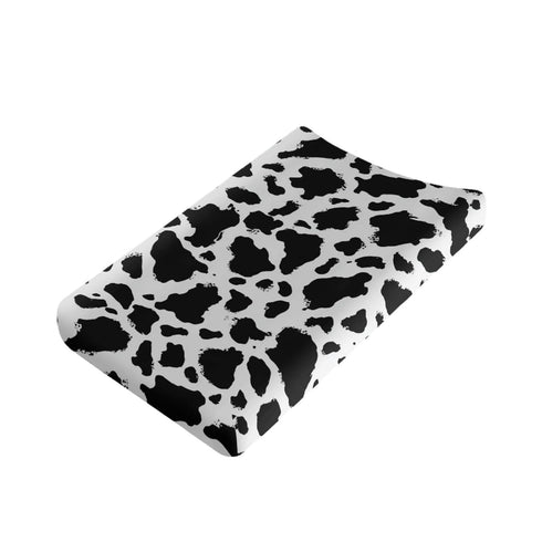32x16 Cow Print Diaper Changing Pad Covers for Baby Boys Girl Super Soft Changing Mat Cover Infant Newborn Changing