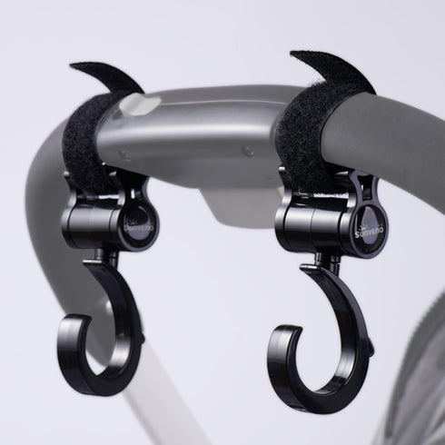 SUNVENO Baby Stroller Hooks for Mom - 2 Pack Purse Shopping Grocery Bag and Accessory