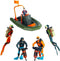 Hiawbon Speedboat Underwater Diver Figurines, Underwater Speedboat Models, Plastic Boat Model for
