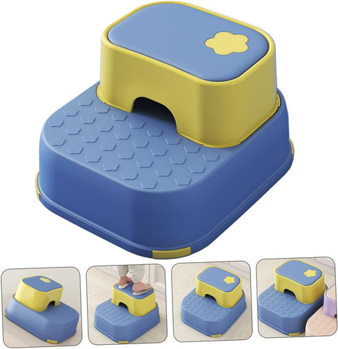 Vaguelly Boys and Girls Step Stool for Potty Training Non-Slip Dual-Layer Toddler Foot Stool Heavy-Duty Bathroom Safety