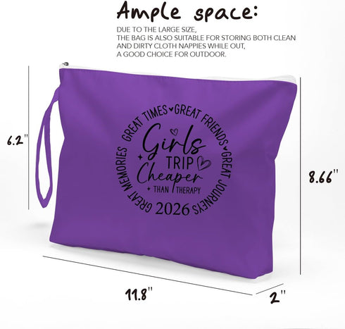 Fokongna Girls Trip Gifts Wet Bag Wet Dry Bag Beach Bag Favors for Swimsuit Toiletry Bag Travel Essentials For Women