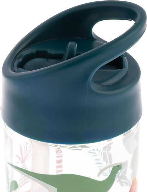 Stephen Joseph, Kids Flip Top Water Bottle, 10 oz Tritan BPA Free, Water Bottle for Girls & Boys, Back to School Flip Top Bottle, Blue Dino