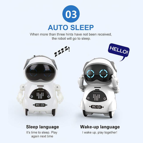 GoolRC 939A Pocket Robot, Talking Interactive Mini Robot with Voice Recognition & Singing