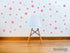 Set of 100 Pink Vinyl Wall Decals - Assorted Polka Dots Stickers for Nursery, Kids Room, Bathroom Decor