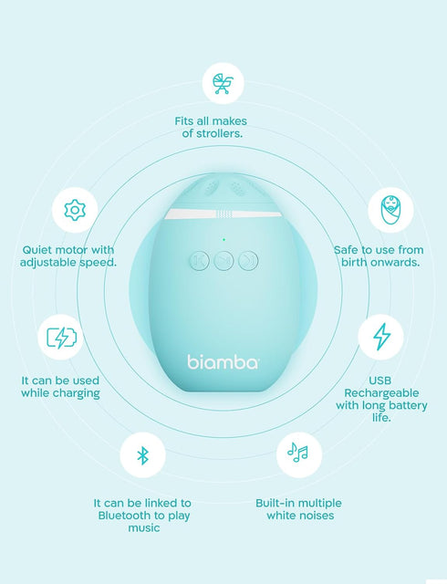 Automatic Baby Rocker for Stroller - Multi-Function Universal Stroller Rocker & White Noise Sound Machine for Baby