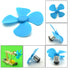 2mm 4 80mm (32PCS) EUDAX Micro DC Motor Shaft Propeller with Vanes Fan Shape for Fan Leaves Ship Model RC Boat DIY